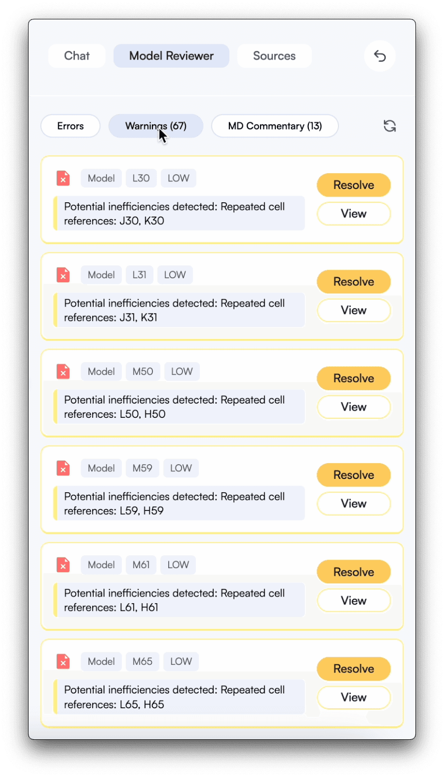 Catch mistakes and receive next step guidance