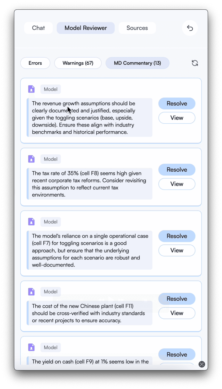 Catch mistakes and receive next step guidance