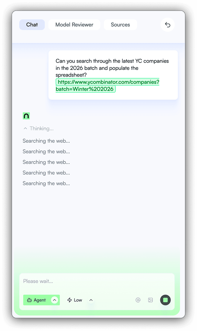 Search and import data in-sheet without context-switching